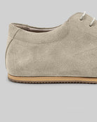Top view Cream Barefoot Sneaker - Handcrafted Calf Leather | Bespoky
