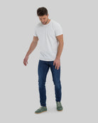 Back view Green Barefoot Sneaker - Calf Leather Handcrafted | Bespoky