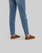 Detail Dark Tan Oxford Shoes - Handcrafted Calf Leather Turkey | Bespoky