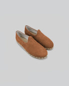Women's Tan Yemeni Shoes - Handcrafted Calf Leather Wide Toe Box | Bespoky