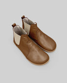 Men's Dark Tan Chelsea Boots - Handcrafted Calf Leather Wide Toe Box | Bespoky
