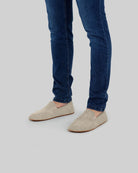 Top view Cream Barefoot Shoes - Handcrafted Calf Leather | Bespoky