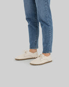 Top view Cream Oxford Shoes - Handcrafted Calf Leather | Bespoky