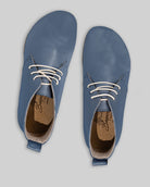 Side view Jean Blue Ankle Boots - Calf Leather Zero Drop | Bespoky