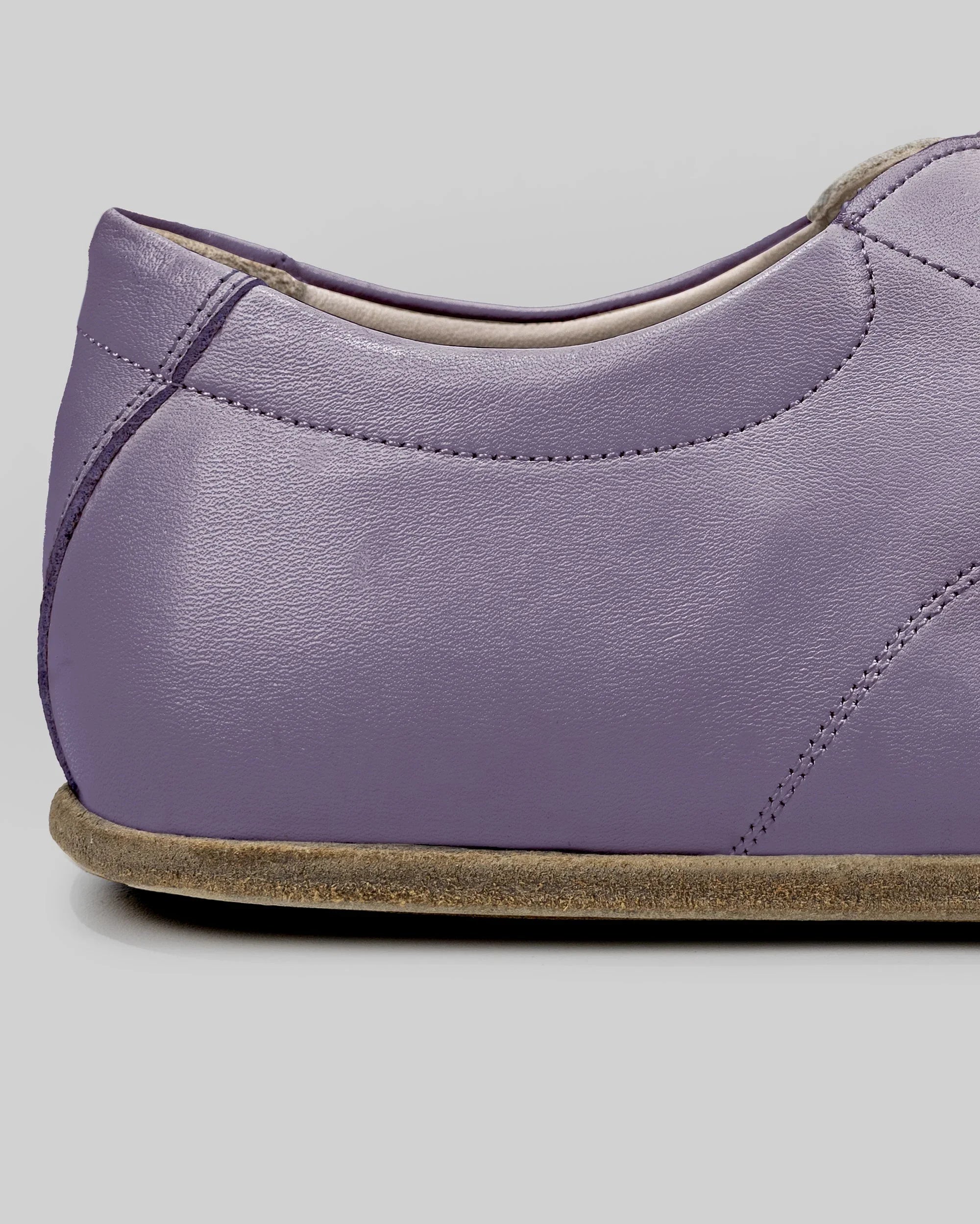 Top view Purple Barefoot Sneaker - Handcrafted Calf Leather | Bespoky