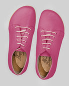 Pair Fuchsia Barefoot Sneaker - Barefoot Wide Toe Calf Leather | Bespoky