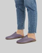 Top view Purple Slippers - Handcrafted Calf Leather | Bespoky