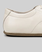 Top view Cream Barefoot Sneaker - Handcrafted Calf Leather | Bespoky