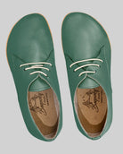 Side view Green Oxford Shoes - Calf Leather Zero Drop | Bespoky