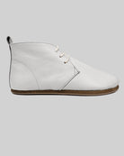 Sole detail White Ankle Boots - Zero Drop Calf Leather | Bespoky
