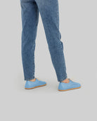 Detail Baby Blue Oxford Shoes - Handcrafted Calf Leather Turkey | Bespoky