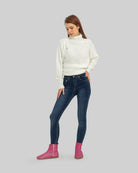 Back view Fuchsia Chelsea Boots - Calf Leather Handcrafted | Bespoky