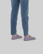 Pair Purple Oxford Shoes - Barefoot Wide Toe Calf Leather | Bespoky
