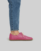 Pair Fuchsia Oxford Shoes - Barefoot Wide Toe Calf Leather | Bespoky