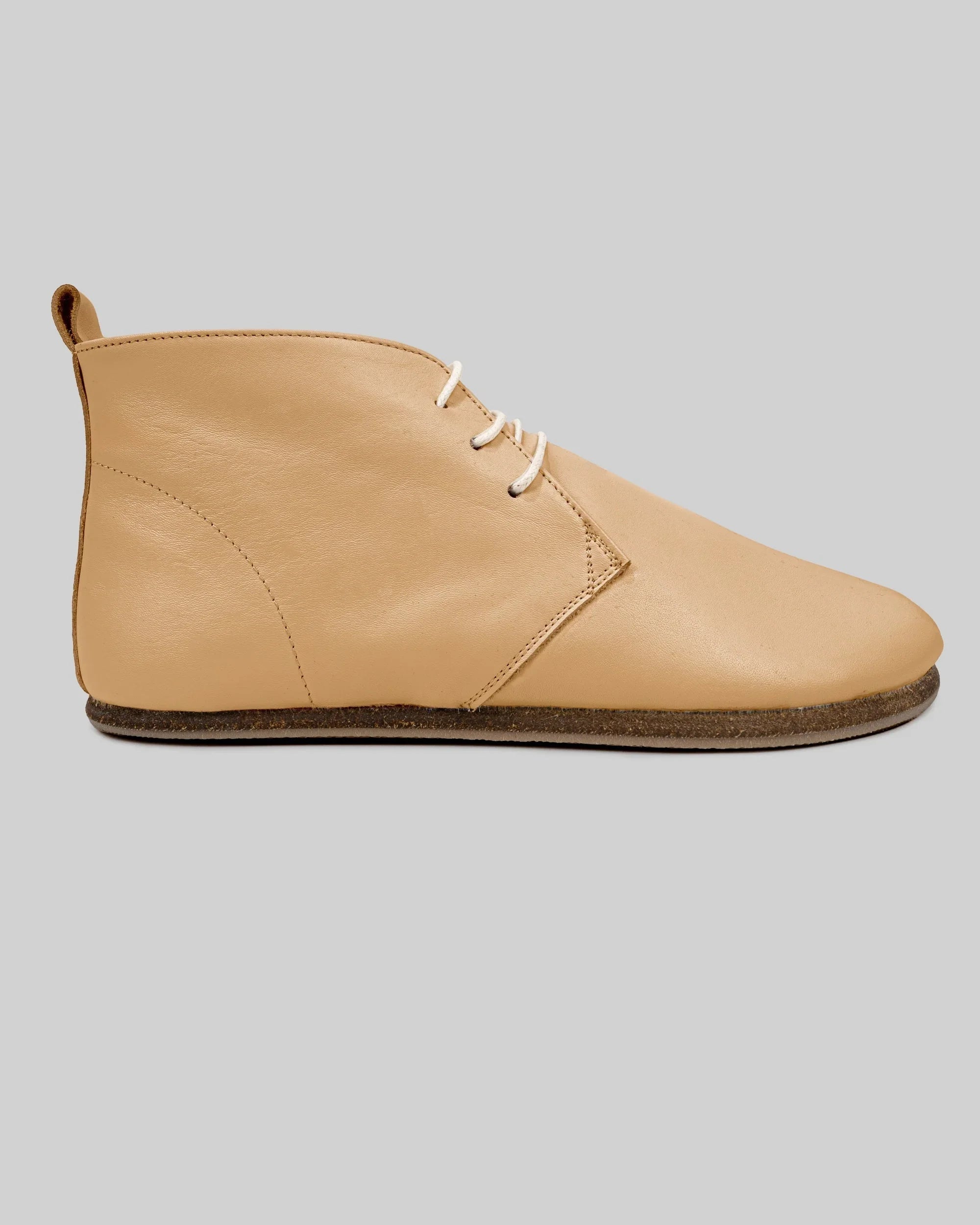 Detail Melon Yellow Ankle Boots - Handcrafted Calf Leather Turkey | Bespoky