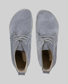 Detail Grey Suede Ankle Boots - Handcrafted Calf Leather Turkey | Bespoky