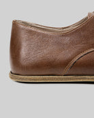 Side view Brown Oxford Shoes - Calf Leather Zero Drop | Bespoky