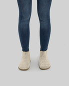 Detail Cream Suede Chelsea Boots - Handcrafted Calf Leather Turkey | Bespoky