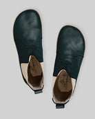Side view Dark Green Chelsea Boots - Calf Leather Zero Drop | Bespoky