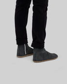 Pair Smoked Nubuck Chelsea Boots - Barefoot Wide Toe Calf Leather | Bespoky