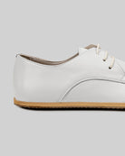 Side view White Oxford Shoes - Calf Leather Zero Drop | Bespoky