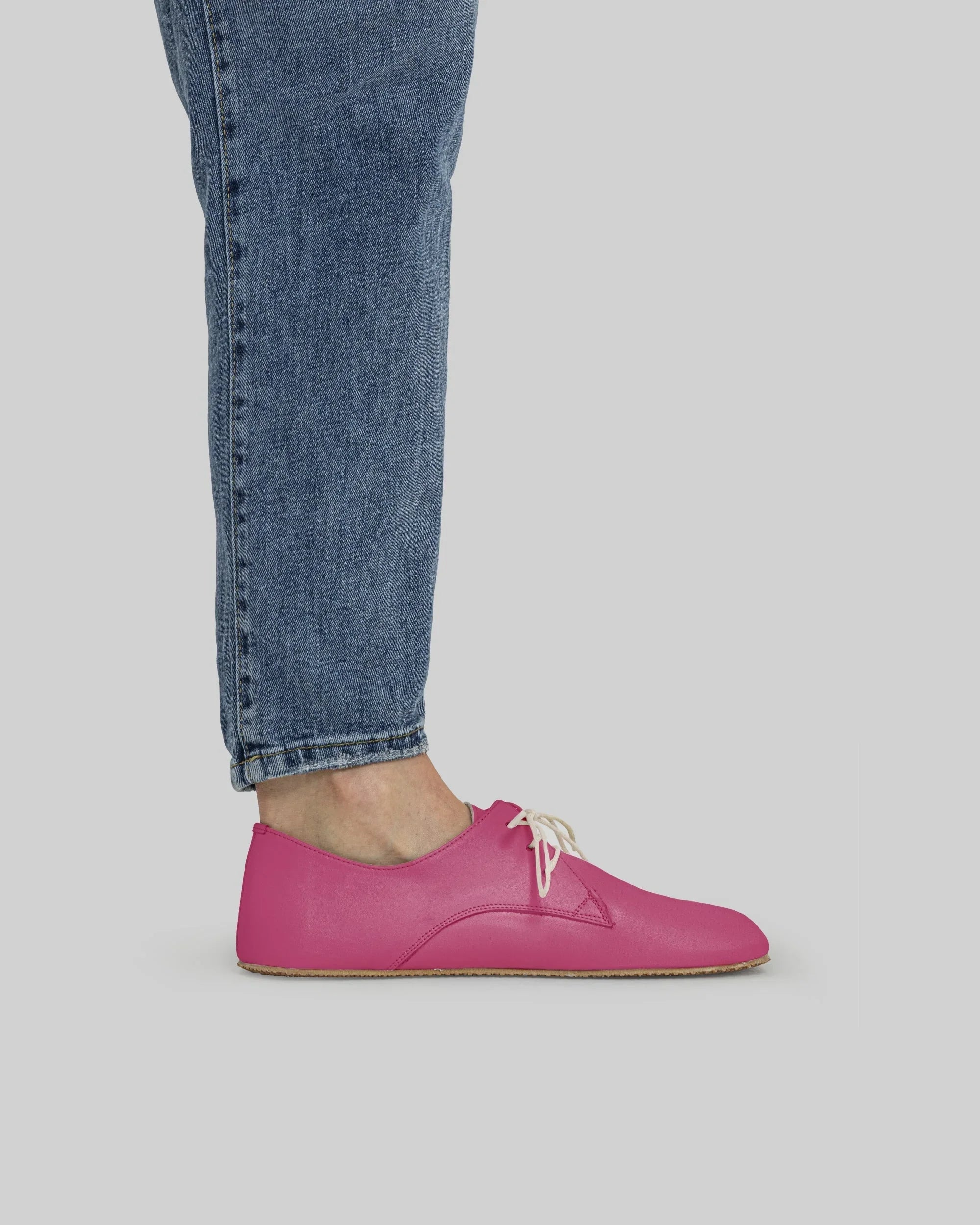 Back view Fuchsia Oxford Shoes - Calf Leather Handcrafted | Bespoky