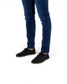 Side view Black Oxford Shoes - Calf Leather Zero Drop | Bespoky