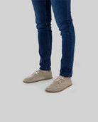 Side view Suede Oxford Shoes - Calf Leather Zero Drop | Bespoky