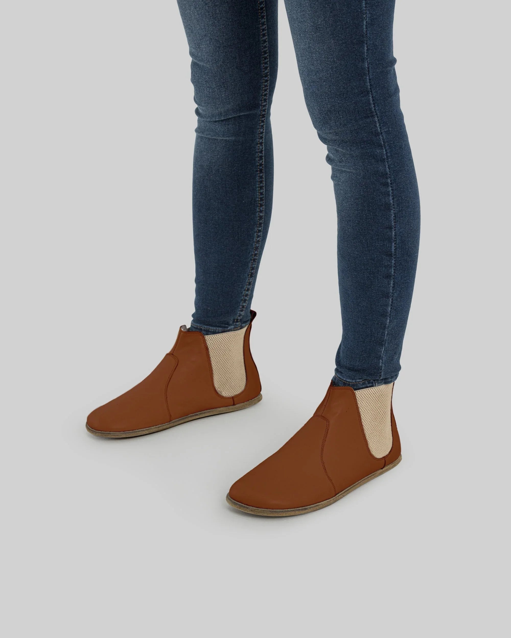 Back view Dark Brown Chelsea Boots - Calf Leather Handcrafted | Bespoky