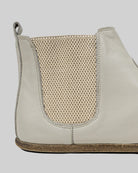 Side view Lucas Beige Chelsea Boots - Calf Leather Zero Drop | Bespoky