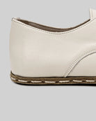 Back view Cream Oxford Shoes - Calf Leather Handcrafted | Bespoky