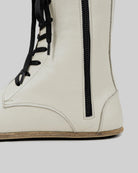 Top view Lucas Beige Barefoot Boot - Handcrafted Calf Leather | Bespoky