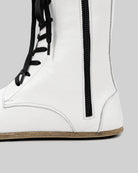 Side view White Barefoot Boot - Calf Leather Zero Drop | Bespoky