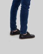 Detail Black Oxford Shoes - Handcrafted Calf Leather Turkey | Bespoky