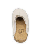 Back view Cream Shearling Slippers - Calf Leather Handcrafted | Bespoky