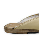 Pair Yellow Shearling Slippers - Barefoot Wide Toe Calf Leather | Bespoky