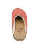 Top view Pomegranate Shearling Slippers - Handcrafted Calf Leather | Bespoky