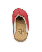 Top view Gold Shearling Slippers - Handcrafted Calf Leather | Bespoky