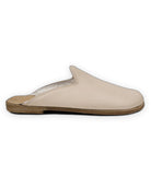 Sole detail Beige Shearling Slippers - Zero Drop Calf Leather | Bespoky