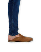 Detail Gold Shearling Slippers - Handcrafted Calf Leather Turkey | Bespoky