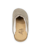 Side view Gold Shearling Slippers - Calf Leather Zero Drop | Bespoky