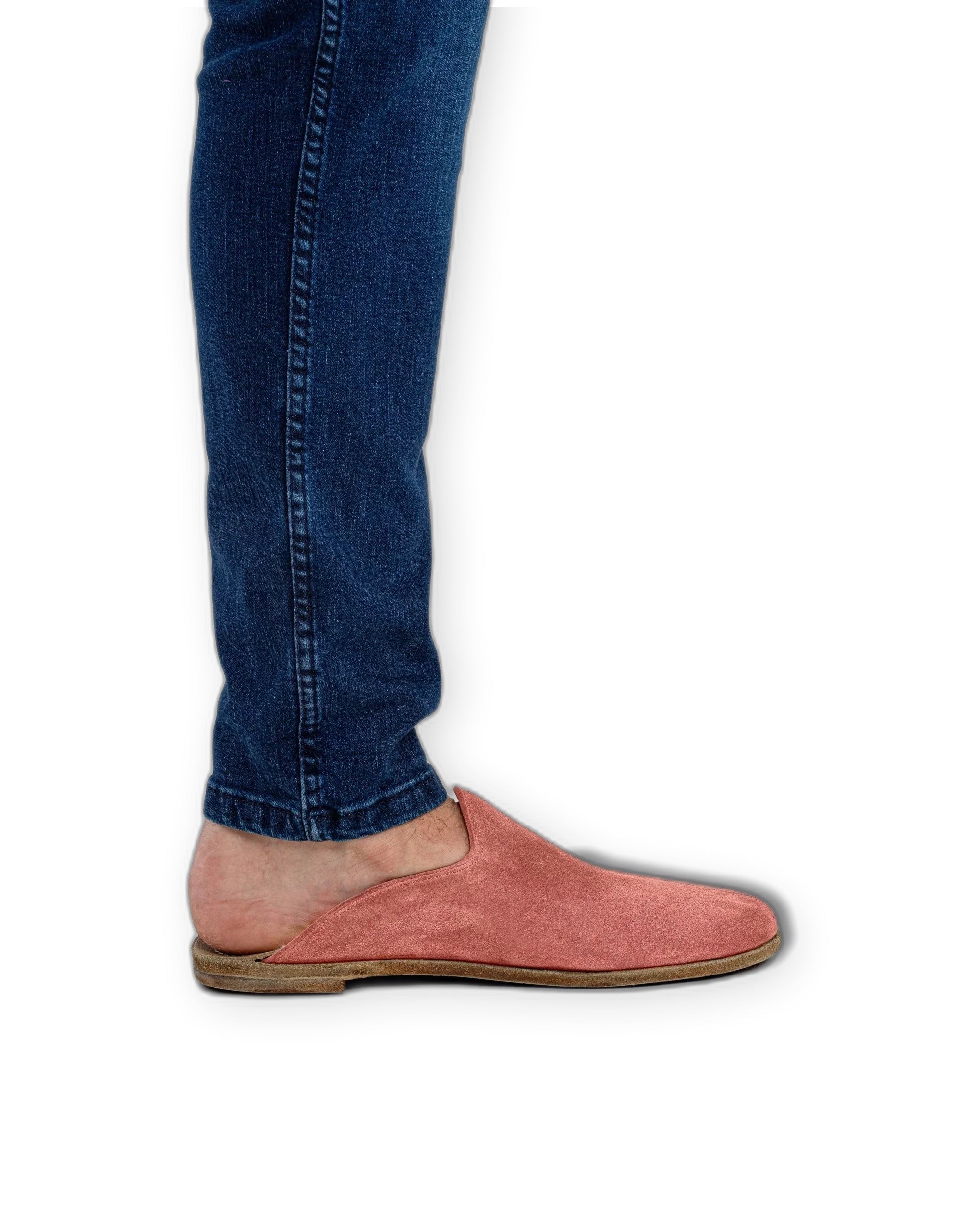 Detail Pink Shearling Slippers - Handcrafted Calf Leather Turkey | Bespoky
