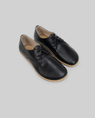Men's Black Oxford Shoes - Handcrafted Calf Leather Wide Toe Box | Bespoky