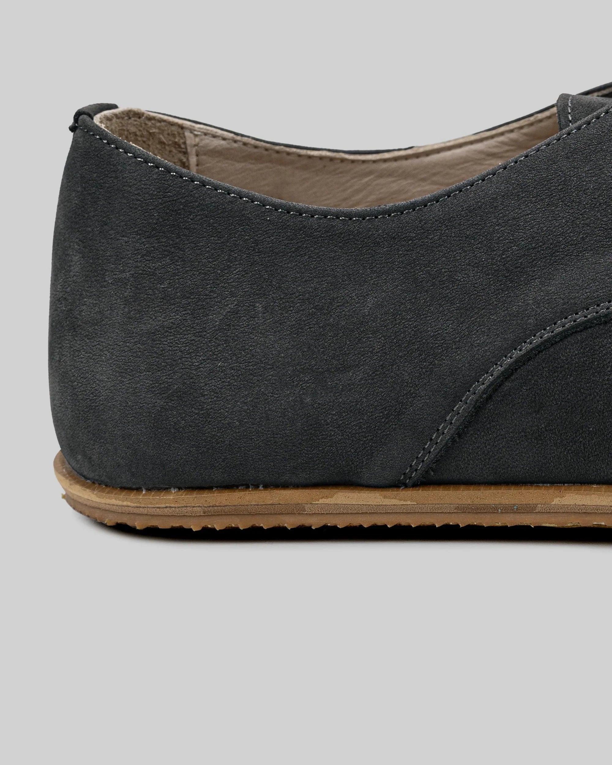 Top view Smoked Nubuck Oxford Shoes - Handcrafted Calf Leather | Bespoky