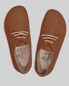 Back view Dark Brown Oxford Shoes - Calf Leather Handcrafted | Bespoky