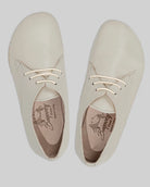 Pair Lucas Beige Oxford Shoes - Barefoot Wide Toe Calf Leather | Bespoky