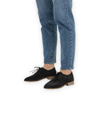 Top view Black Pointed Toe Oxford - Handcrafted Calf Leather | Bespoky