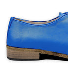 Top view Blue Pointed Toe Oxford - Handcrafted Calf Leather | Bespoky