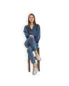 Back view Cream Pointed Toe Oxford - Calf Leather Handcrafted | Bespoky