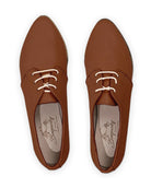 Top view Dark Brown Pointed Toe Oxford - Handcrafted Calf Leather | Bespoky